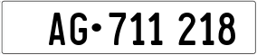 Trailer License Plate